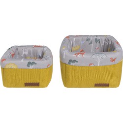 Baby's Only Commodemandjes Forest - Mustard - 18x18x13 cm