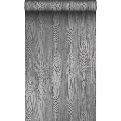 Origin Wallcoverings behang houten planken met nerf zwart - 53 cm x 10,05 m - 347558