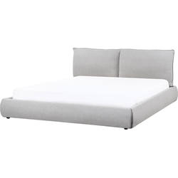Beliani VINAY - Tweepersoonsbed-Grijs-Polyester