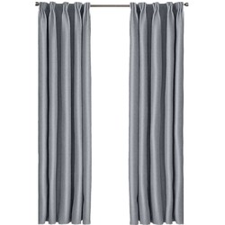 Larson - Luxe hotel blackout gordijn - met haken - 3m x 2.5m - Lichtgrijs