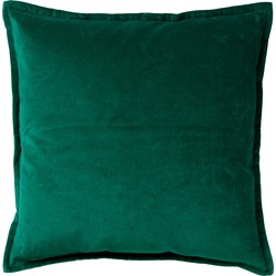 Dutch Decor CAITH - Kussenhoes 50x50 cm - 100% katoen - velvet - lekker zacht - Galapagos Green - groen - Dutch Decor