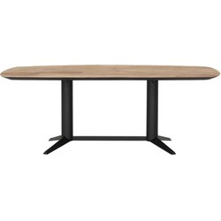 DTP Home Dining table Soho rectangular 210 TEAKWOOD,76x210x110 cm, recycled teakwood top