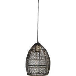 Hanglamp Meya - Zwart/Goud - Ø20cm