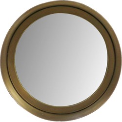 HSM Collection-Ronde Spiegel-20x7x20-Goud-Metaal