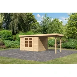 Karibu tuinhuis Askola 5 met overkapping, 554 x 262 cm