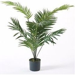 Groene palmboom kunstplant 90 cm in pot - Kunstplanten