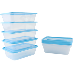 OTIX Meal prep bakjes - Vershoudbakjes - Diepvriesbakjes - 20 stuks - 600 ml - Blauw