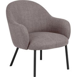 Fauteuil Bruin - Zithoogte 43cm - 70x75x75cm - Rollo