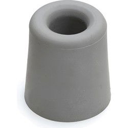 Deurstopper - rubber - grijs - 2,4 x 3 cm - deurstoppers - Deurstoppers