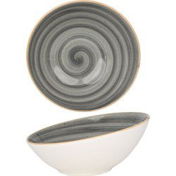 Bonna Serveerschaal - Aura Space - Porselein - 22 cm (850cc) - set van 2