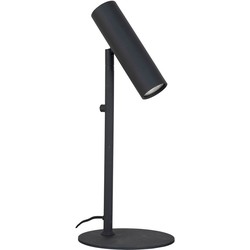 Paris Table Lamp - Lamp in black with a 200 cm fabric cord Bulb: GU10/5W LED IP20