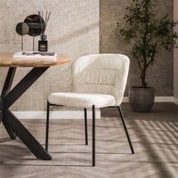 Hoyz Collection - Stoel Pull Round -  Deli Wit - Set van 2