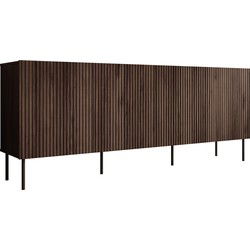 Meubella Dressoir Tartagal - Donkerbruin eiken - 200 cm