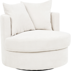 Beliani DALBY - Fauteuil-Beige-Polyester