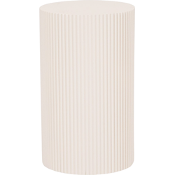Side Table / Pillar- Cylinder - MDF - Sand - 30x54cm