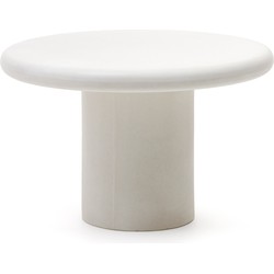 Kave Home - Ronde tafel Addaia van wit cement Ø120 cm