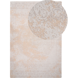 Beliani BEYKOZ - Laagpolig-Beige-Katoen