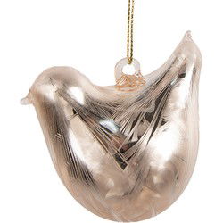 Clayre & Eef Hanger Vogel Beige Glas