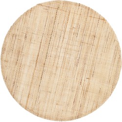 Home Delight Placemat Linnen rond naturel set/6 - Default Title