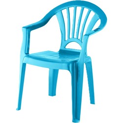 Camping Kinderstoel kunststof - blauw - 37 x 31 x 51 cm - Kinderstoelen