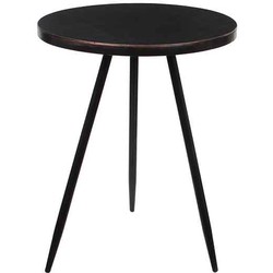 Mica Decorations ronde tafel zwart maat in cm: 51,5 x 40