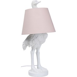 Kare Tafellamp Animal Ostrich White