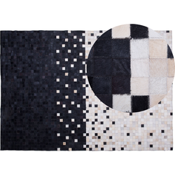 Beliani ERFELEK - Patchwork-Zwart-Leer