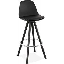 Halfhoge snackkruk MISTIK 42x42x85 cm Zwart