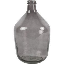 Countryfield vaas - grijs transparant - glas - XL fles - D23 x H38 cm - Vazen