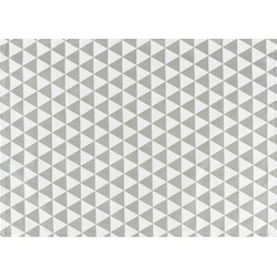 Krumble Theedoek Driehoek patroon - 40 x 60 cm - Katoen - Grijs/wit