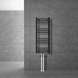 Badkamerradiator Sahara 300 x 800 mm antraciet recht + middenaansluiting