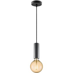 Home sweet home hanglamp Saga zwart Globe g125 - amber