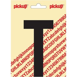 Plakletter Nobel Sticker zwarte letter T