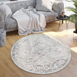 Laagpolig Vintage Vloerkleed - Livotta - Beige - 80x150 cm