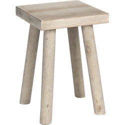 Clayre & Eef Plantentafeltje Bruin Hout