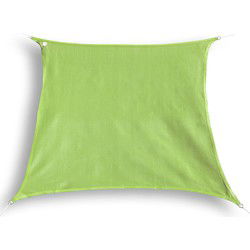 hanSe® Schaduwdoek Vierkant Waterdoorlatend 2,5x2,5 m Zonnedoek Lime