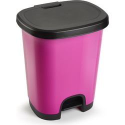 PlasticForte Pedaalemmer - fuchsia - 27 l - 38 x 32 x 45 cm - Pedaalemmers