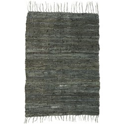 Nordal Pine Green Leather Carpet 170x110cm