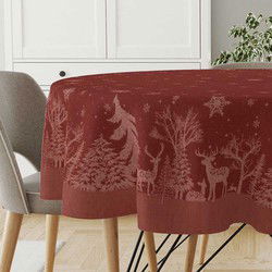 Unique Living - Tafelkleed Rody - 180Øcm - Red