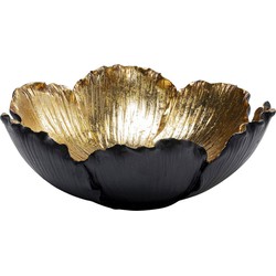 Kare Schaal Flower Bloom Black Gold 25cm