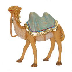 Beeldje kameel -16 cm - kunststof - dierenbeeldjes - Beeldjes