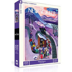 New York Puzzle Company Skiing Express - 500 stukjes