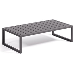 Kave Home - Comova salontafel voor buiten in zwart aluminium 60 x 114 cm
