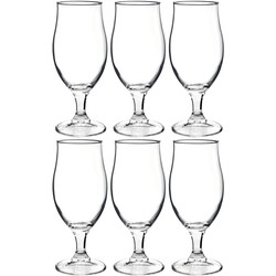 6x Luxe bierglas/bierglazen speciaalbier 375 ml - Bierglazen