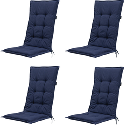 Madison -  Tuinstoelkussen Lage Rug Panama indigo - Ca. 105x50 cm - Set van 4