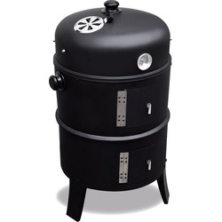 2L Home BBQ/Rookoven Zwart - Ø37 cm