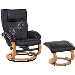 Beliani MAJESTIC - Massagestoel-Zwart-Kunstleer
