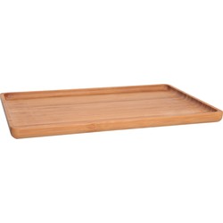 Houten dienblad met opstaande rand 29 x 18,5 cm - Dienbladen