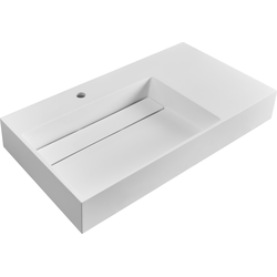 Beliani CUSCO - Wastafel-Wit-Mineraalgietwerk