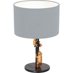 Anne Light and home tafellamp Animaux - zwart - metaal - 3943ZW